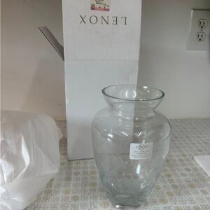 Lenox Etched Glass Vase